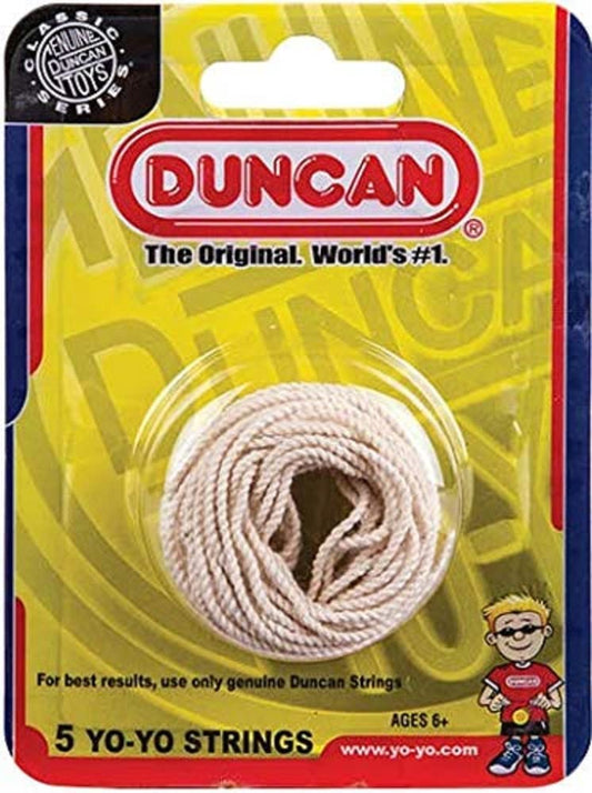 Duncan Yo-Yo String 5-Pack (White Cotton)